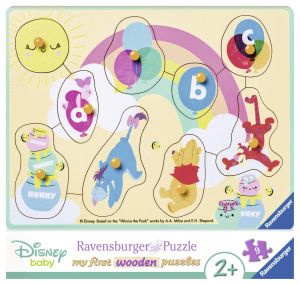 RAV036851 - Puzzle de Madera - 8 Piezas - Bebés Disney - Winnie the Pooh y sus Amigos - 24 x 21 cm