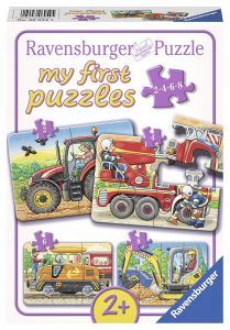 RAV069545 - 4 Puzzles - 2;4;6;8 Piezas - Vehículos