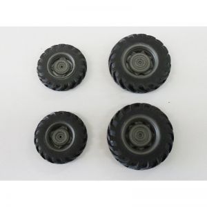 ART04239 - 4 ruedas tractoras - Delanteras 38mm - Traseras 49mm