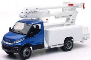 NEW15873C - Camión IVECO Daily azul con cesta