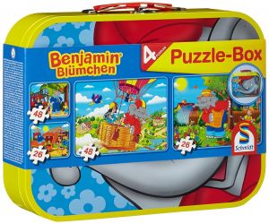 SCM55594 - 2 puzzles de 26 Piezas y 2 puzzles de 48 Piezas - Benjamín el elefante