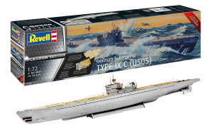 REV05180 - Submarino alemán Tipo IX C - Edición de planchas de montaje y pintura