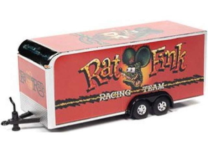 AWSP093 - Remolque cerrado de 2 ejes Rat Fink rojo