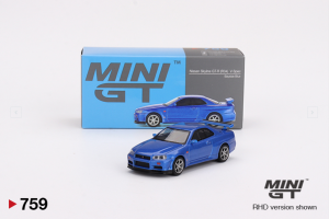 MGT00759-R - NISSAN Skyline GT-R VSPEC Bayside 1999 azul