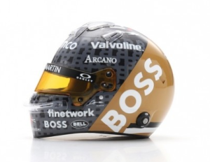 SPA5HF164 - Casco - Fernando ALONSO - ASTON MARTIN Aramco F1 Team - GP de Inglaterra 2024