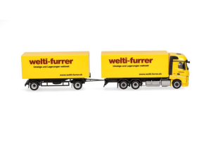 HER319355 - MERCEDES BENZ Actrois Bispace 6x4 con caja y remolque 1+1 ejes WELTI-FURRER
