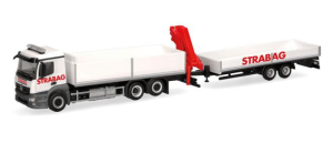 HER320665 - MERCEDES BENZ Actros M 6x2 con grúa y remolque de 2 ejes STRABAG