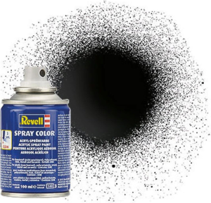 REV34107 - Pintura acrílica en spray negra brillo 100ml