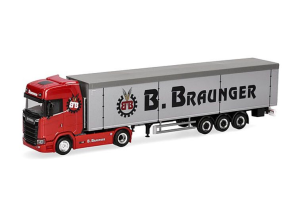 HER321136 - SCANIA CS 20 HD 4x2 con remolque de 3 ejes BRAUNGER