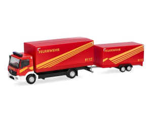 HER321266 - MERCEDES BENZ Atego 2013 con remolque de bomberos de 2 ejes de GW Logistik