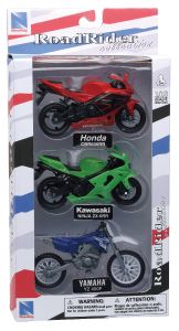 NEW67015B - Conjunto de 3 motos HONDA KAWASAKI y YAMAHA