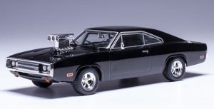 IXO-U43RDC007 - DODGE Charger Negro 1970 con motor anterior - EDICIÓN USA