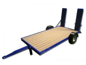 UM162BLEU - Plataforma baja con rampas en kit para montar ya pintada de azul