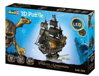 REV00155 - Puzzle 3D con LED - Black Pearl