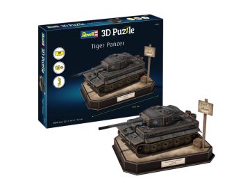 REV00252 - Rompecabezas 3D de 200 piezas, tanque Panzer TIGER I