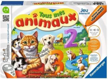 RAV008384 - Juego interactivo TIPTOI con bolígrafo - Tous mes animaux |a partir de 3 años