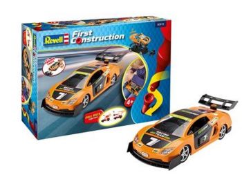 REV00911 - Coche de carreras naranja para montar