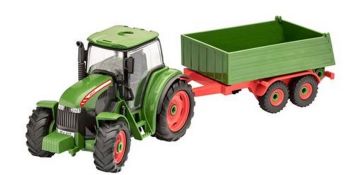 REV00918 - Tractor y remolque verdes para ensamblar