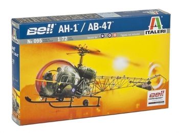 ITA0095 - Helicóptero militar BELL AH-1 / AB-47 para ensamblar y pintar