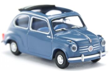 WIK009906 - Coche azul brillante - FIAT 600