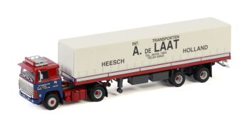 WSI01-3048 - SCANIA 140 4x2 con remolque cubierto 2 Ejes A. DE LAAT