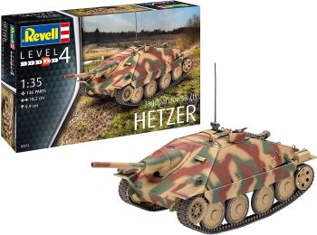 REV03272 - Tanque Jagdpanzer HETZER 38t para montar y pintar