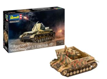 REV03363 - Tanque Flakpanzer IV - Carro mueble Flak 43 de 3,5 cm