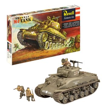 REV03369 - Tanque Sherman M4: 75 años de construcción de maquetas para ensamblar y pintar.