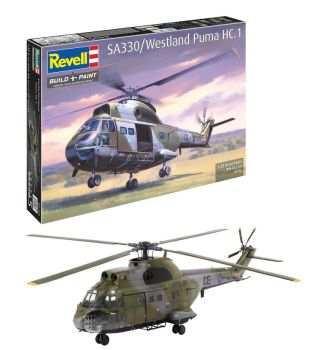 REV03758 - Helicóptero militar WESTLAND Puma HC.1 SA 330: requiere montaje y pintura.