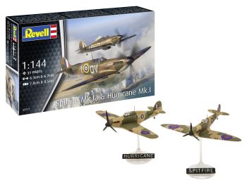 REV03771 - Avión militar SUPERMARINE Spitfire Mk.Ia y HURRICANE MK.I para montar y pintar
