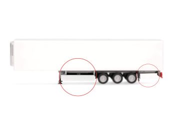 HER054683 - KRONE palé o contenedor de almacenamiento blanco y negro - 2 unidades para montar
