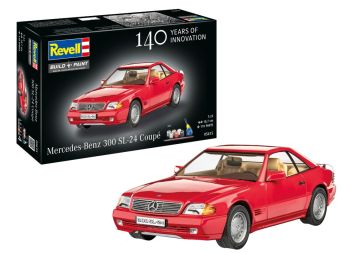 REV05615 - Mercedes-Benz 300 SL rojo - 140 años de Mercedes - Requiere montaje (pintura incluida)