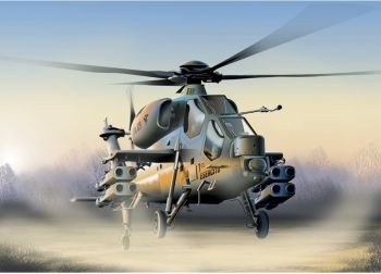 ITA0006 - Helicóptero A-129 Mangusta para montar y pintar