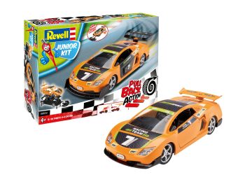 REV00832 - Coche de rally naranja para montar y friccionar
