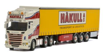 WSI01-1892 - Remolque de lona SCANIA R6 Topline 6x2 con 3 ejes HAKULL