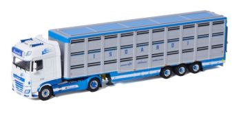 WSI01-3405 - DAF XF SSC My2017 4x2 con remolque para ganado 3 ejes ISOARDI