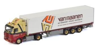 WSI01-3484 - SCANIA R143 4x2 con remolque frigorífico 3 Ejes VAN MAANEN