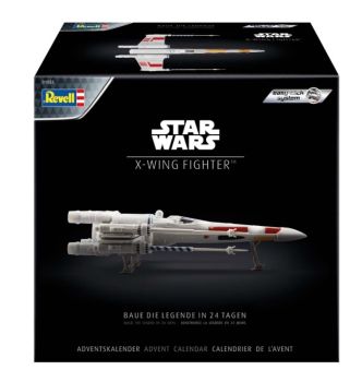REV01035 - Calendario de adviento 2021 - X-WING Fighter STAR WARS con pintura para montar