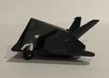 NEW01277J - Avión de combate negro de fricción