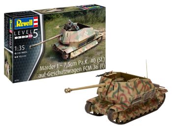REV03292 - Char Marder I sobre base FCM 36 para montar y pintar