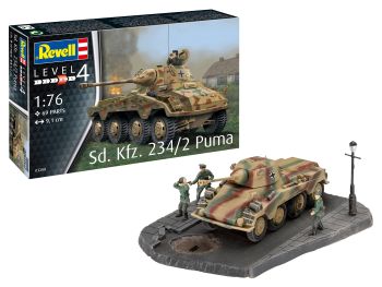 REV03298 - Conjunto de dioramas - SD.KFZ. 234/2 PUMA para armar y pintar