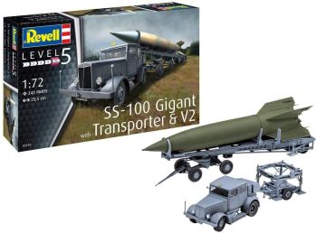 REV03310 - SS-100 GIGANT + Transporter + Vehículo V2 para montar y pintar