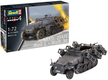 REV03324 - Vehículo SD.KFZ. 251/1 AUSF. C+WURFR. 4 para montar y pintar
