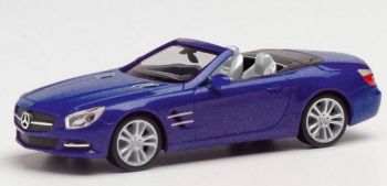 HER034838-002 - MERCEDES SL Descapotable azul metalizado