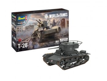 REV03505 - Tanque T-26 WORLD OF TANKS para montar y pintar