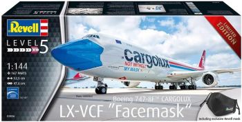 REV03836 - Boeing 747-8F CARGOLUX LX-VCF MASCARILLA para montar y pintar
