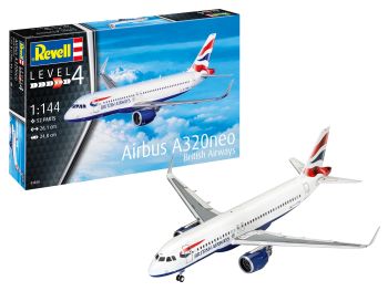 REV63840 - Model Set AIRBUS A320 Neo British Airways para montar con pintura