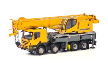 WSI04-1169 - Grúa sobre camión SCANIA P LIEBHERR LTF 1060-4.1 - cabina nueva