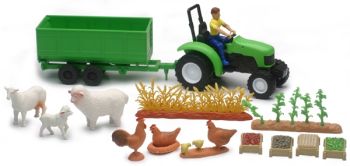 NEW04096C - Caja de granja con tractor