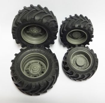 ART04274 - 4 Ruedas Trelleborg - Delanteras 47x24mm - Traseras 62x30mm